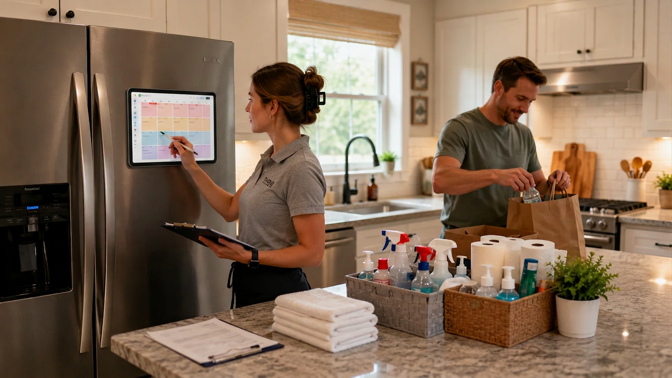 Airbnb Hosts: How a Fridge Calendar Manages Guest Turnover and Restocking