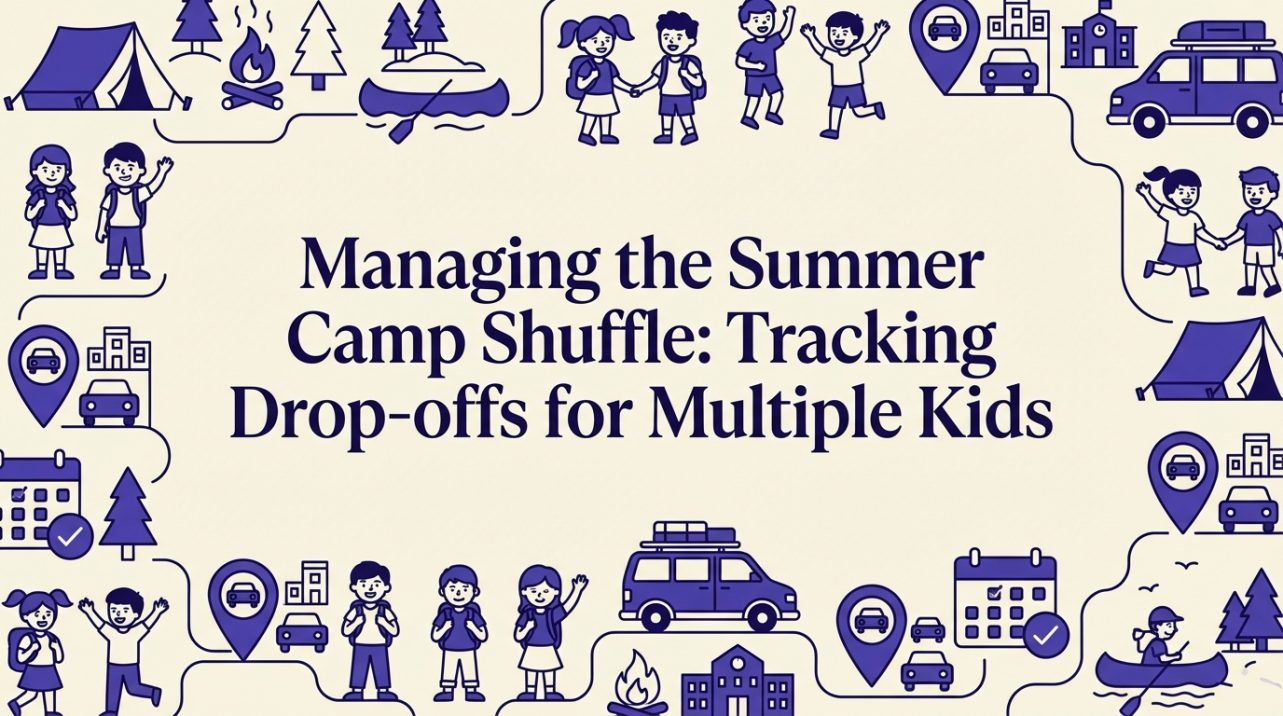 Managing the Summer Camp Shuffle: Tracking Drop-offs for Multiple Kids