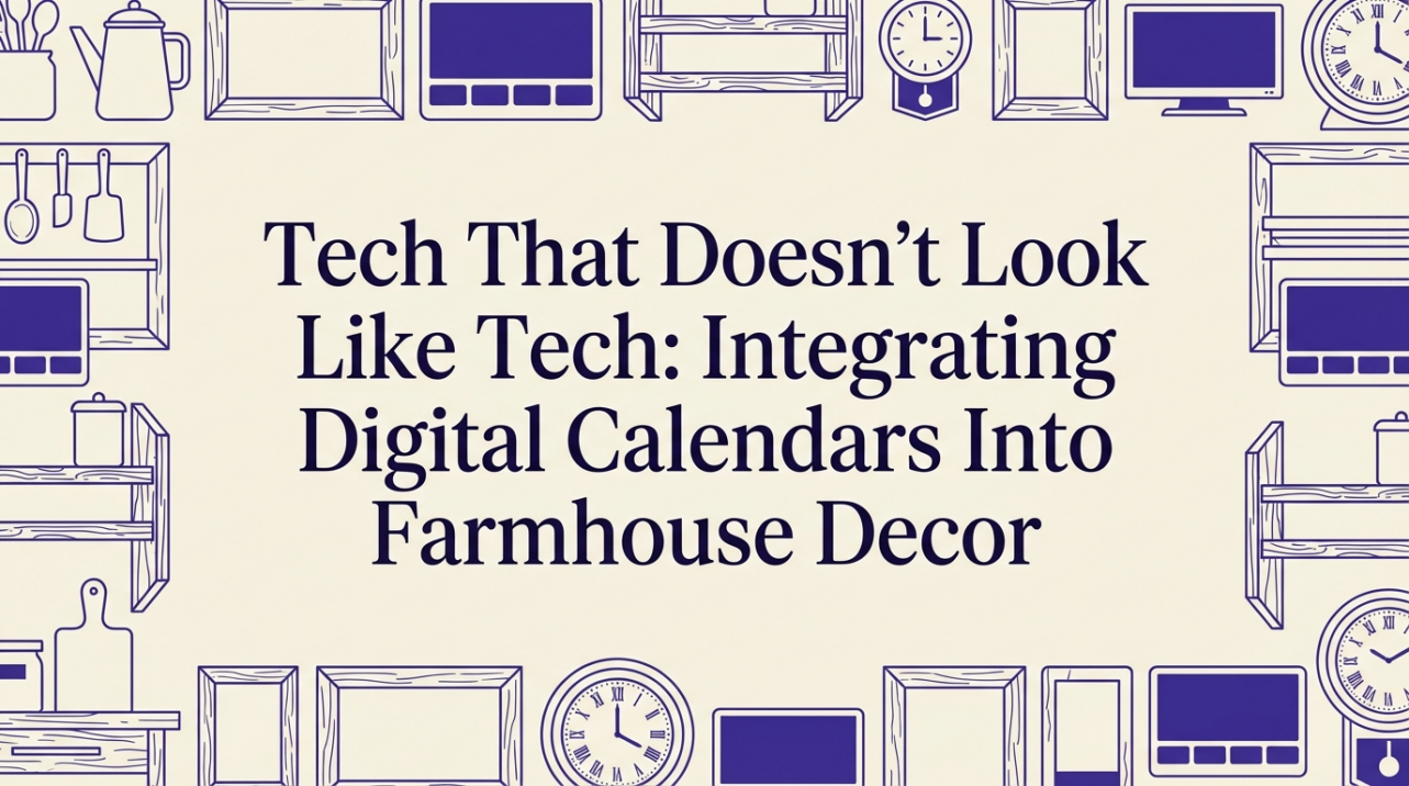 Tech That Doesn’t Look Like Tech: Integrating Digital Calendars Into Farmhouse Decor