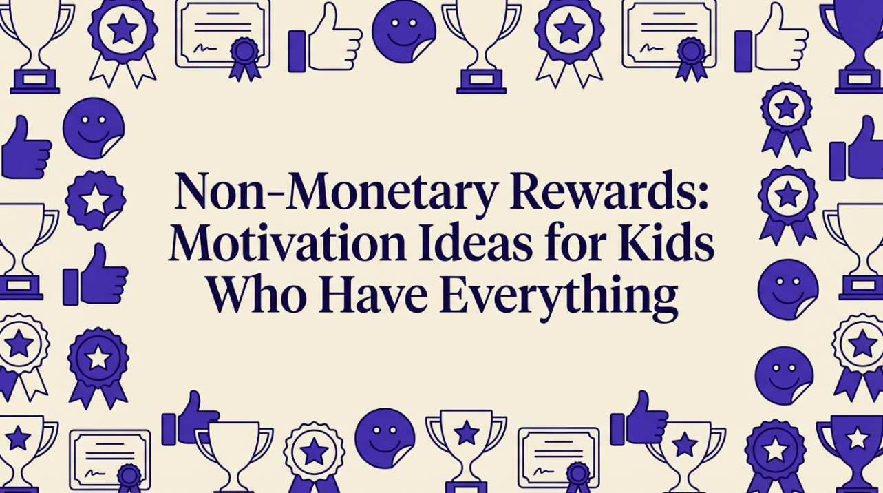 Non-Monetary Rewards: Motivation Ideas for Kids Who Have Everything