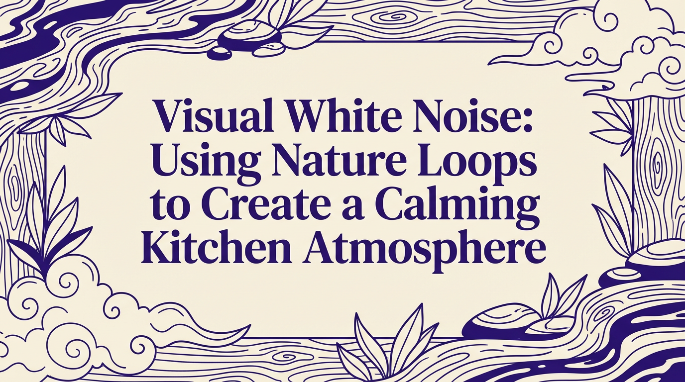 Visual White Noise: Using Nature Loops to Create a Calming Kitchen Atmosphere