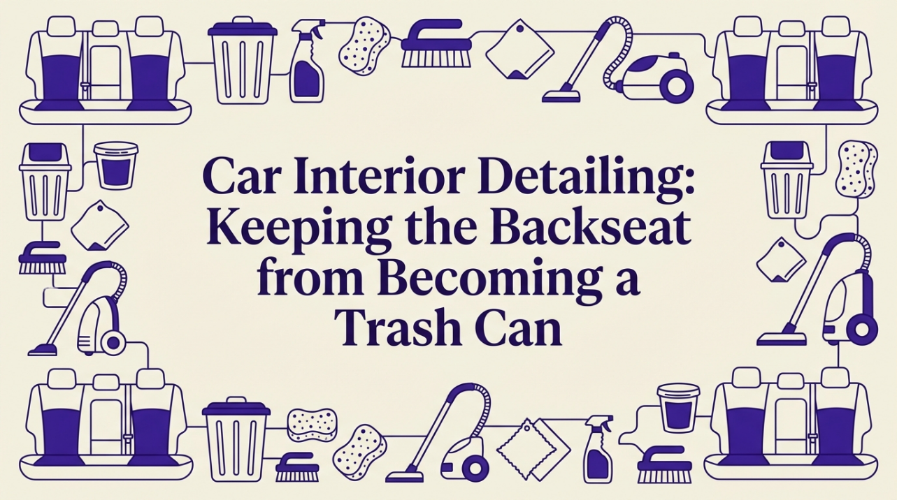 Car Interior Detailing: Keeping the Backseat from Becoming a Trash Can