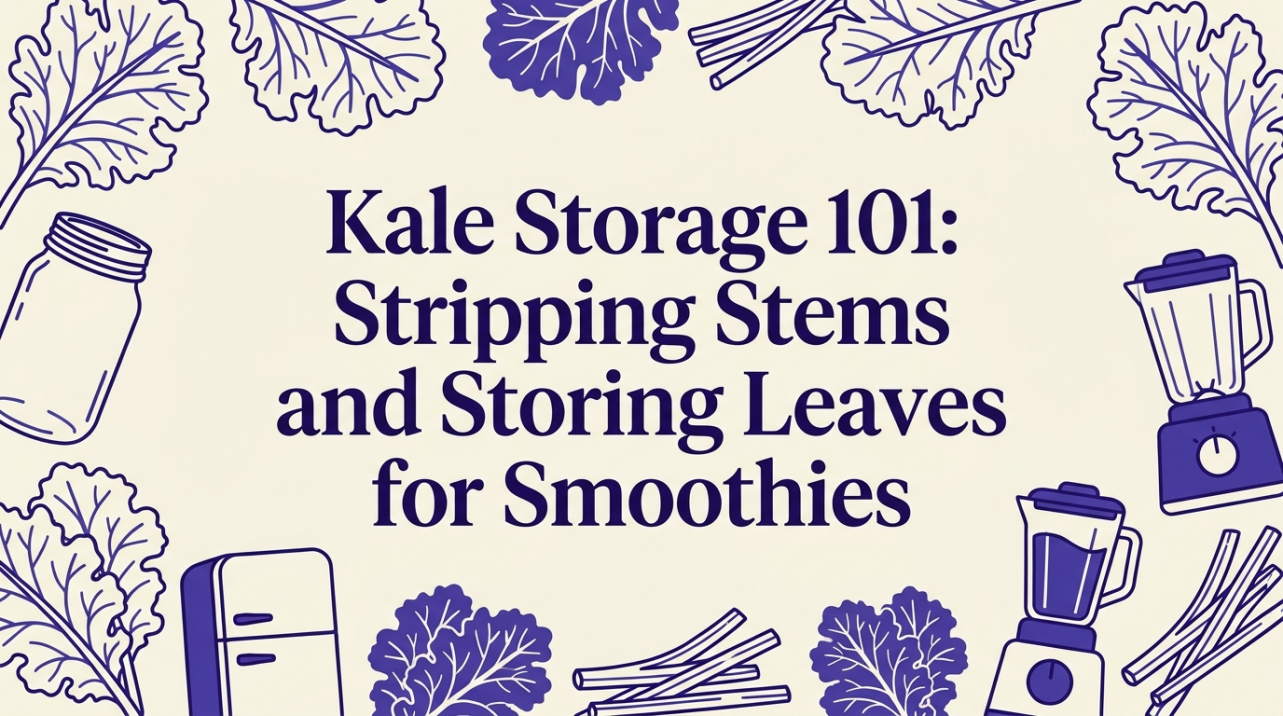 Kale Storage 101: Stripping Stems and Storing Leaves for Smoothies