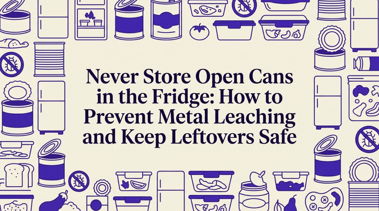 Never Store Open Cans in the Fridge: How to Prevent Metal Leaching and Keep Leftovers Safe