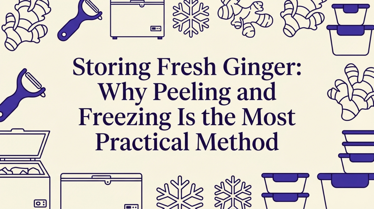 Storing Fresh Ginger: Why Peeling and Freezing Is the Most Practical Method