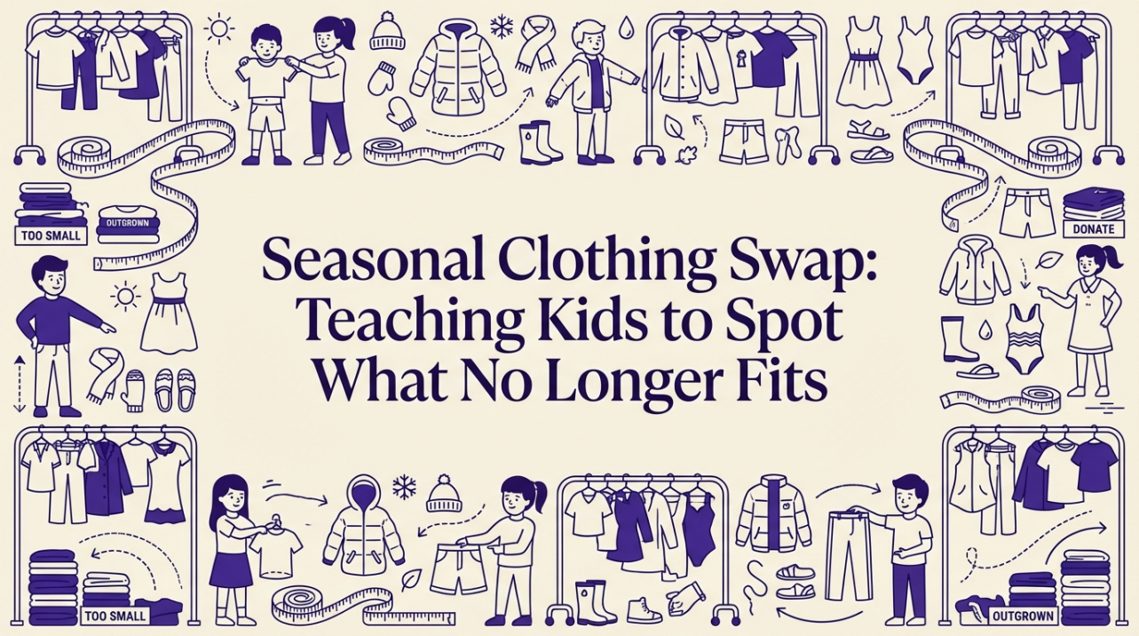 Seasonal Clothing Swap: Teaching Kids to Spot What No Longer Fits