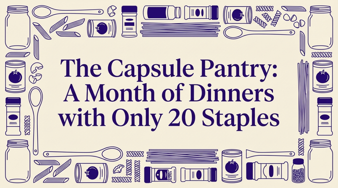 The Capsule Pantry: A Month of Dinners with Only 20 Staples