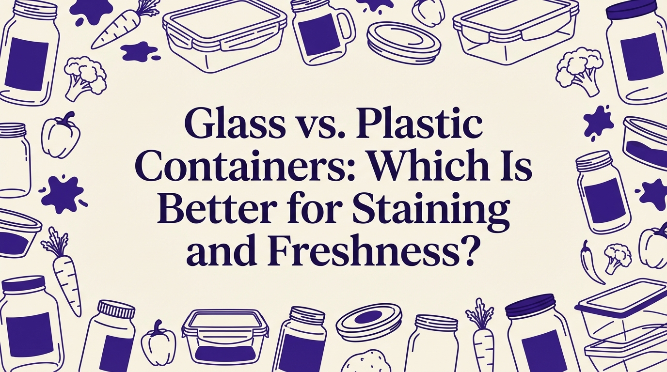Glass vs. Plastic Containers: Which Is Better for Staining and Freshness?
