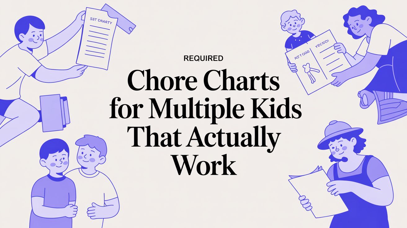Chore Charts for Multiple Kids That Actually Work - Everblog