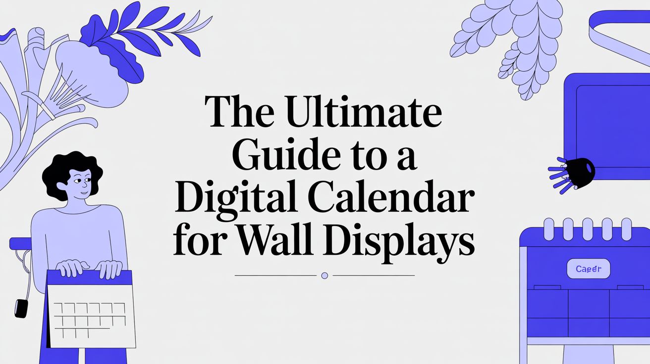 The Ultimate Guide to a Digital Calendar for Wall Displays