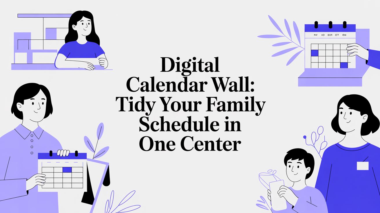 Digital Calendar Wall: Tidy Your Family Schedule in One Center - Everblog