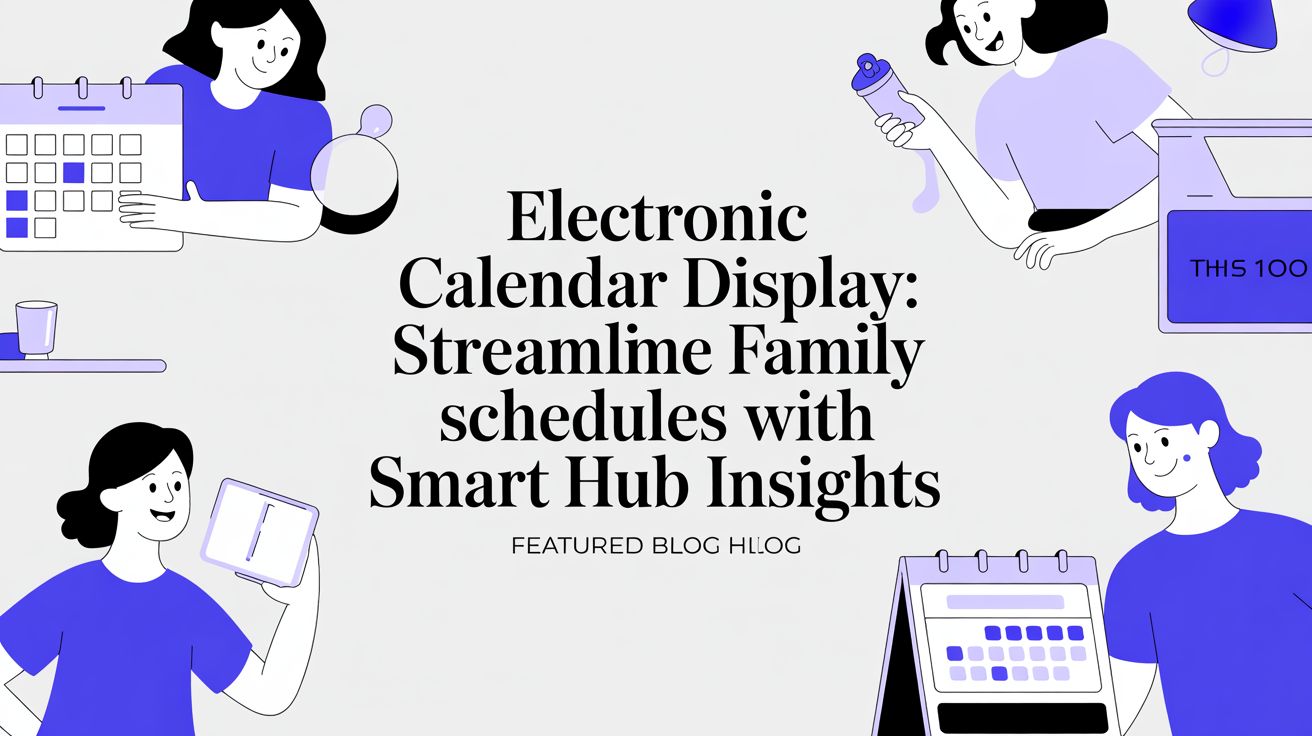 Electronic Calendar Display: Streamline Family Schedules with Smart Hub Insights - Everblog
