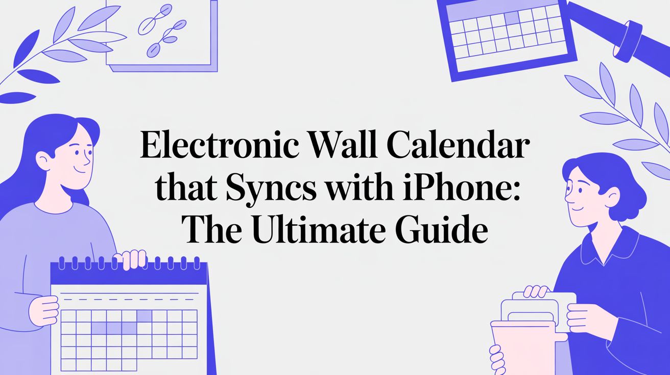 Electronic wall calendar that syncs with iphone: The Ultimate Guide - Everblog