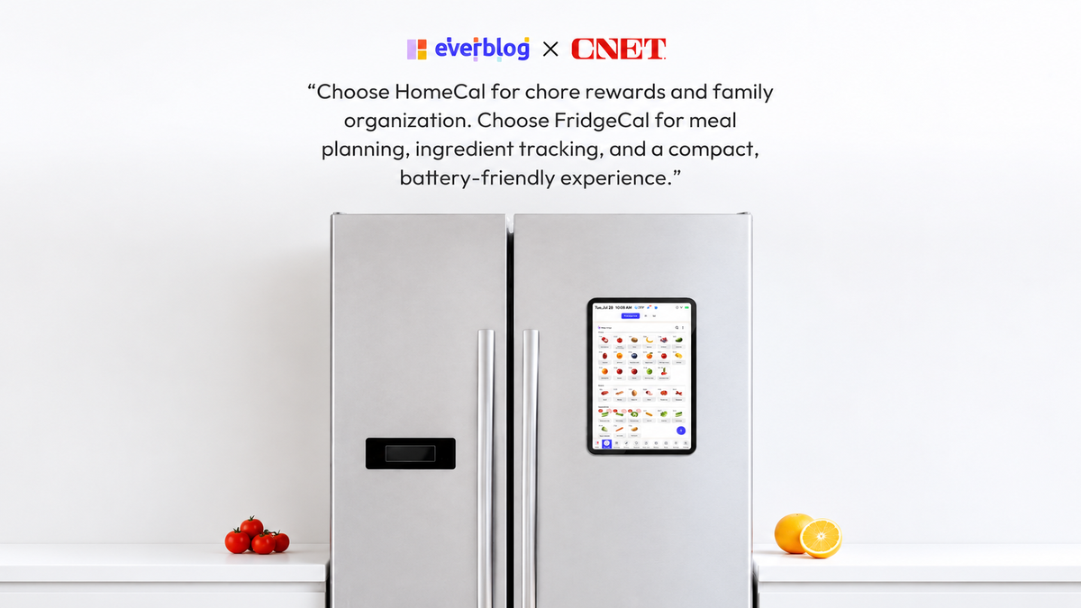 CNET Tests Everblog HomeCal™ and FridgeCal™ for Everyday Family Life
