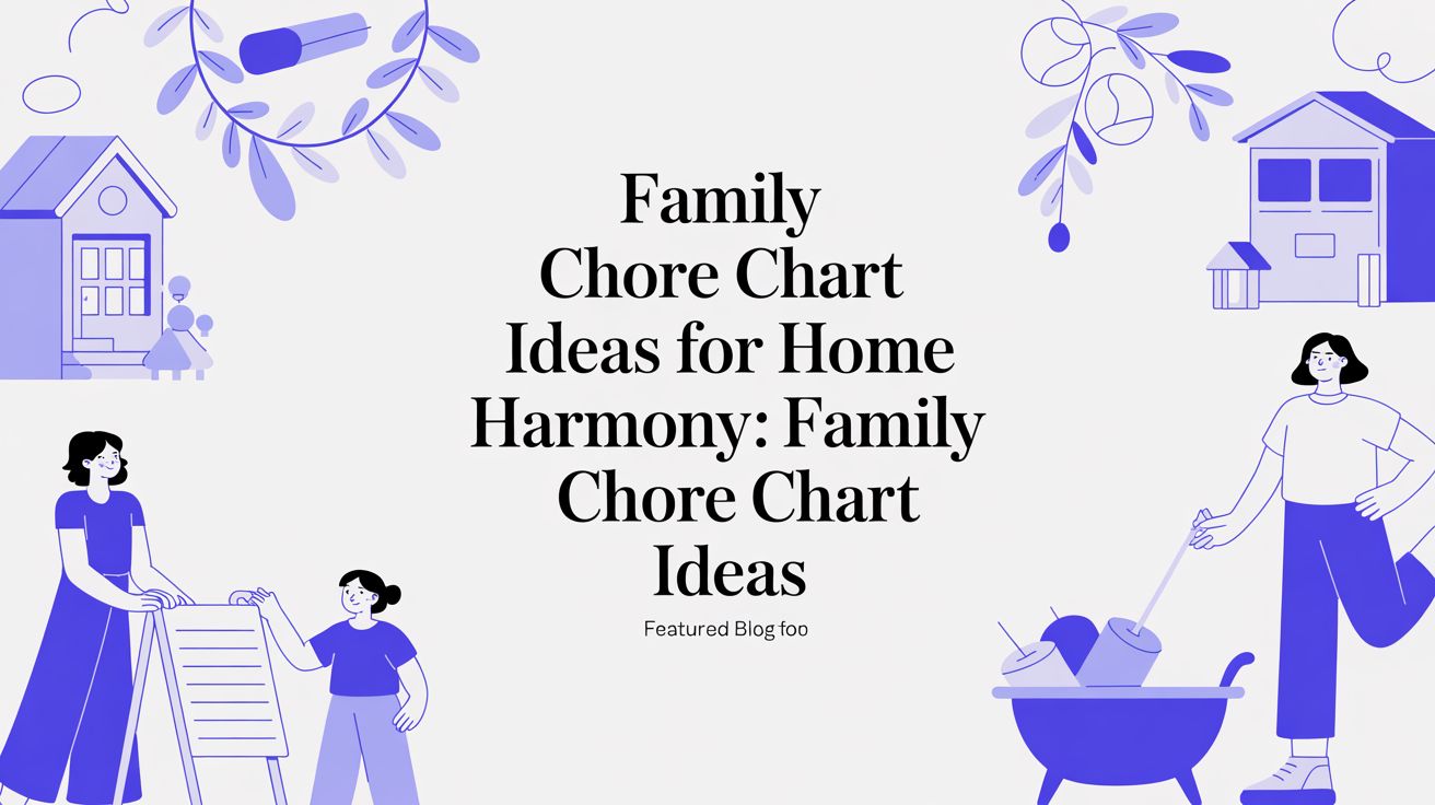 Family Chore Chart Ideas for Home Harmony: family chore chart ideas - Everblog