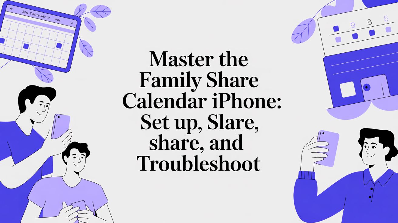 Master the family share calendar iphone: set up, share, and troubleshoot