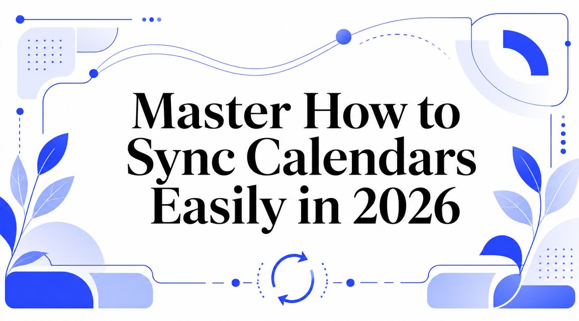 Master How to Sync Calendars Easily in 2026