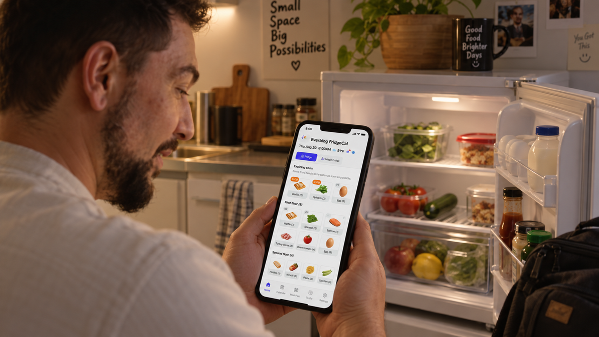 fridge inventory system helping users keep track of food in limited fridge space
