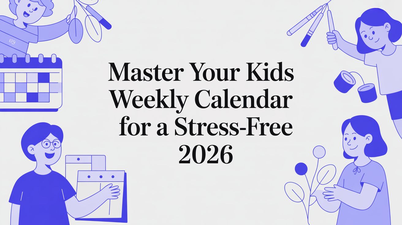 Master Your Kids Weekly Calendar for a Stress-Free 2026
