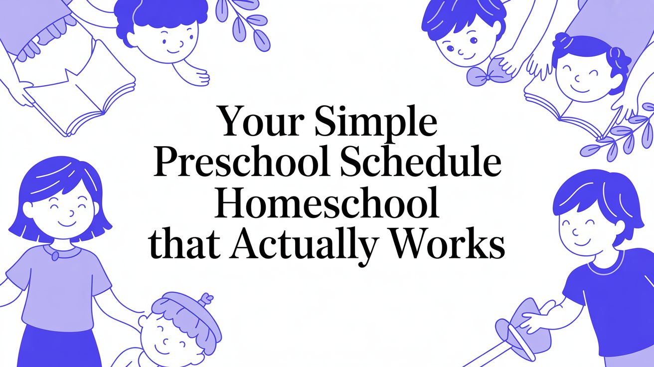 Your Simple Preschool Schedule Homeschool That Actually Works - Everblog