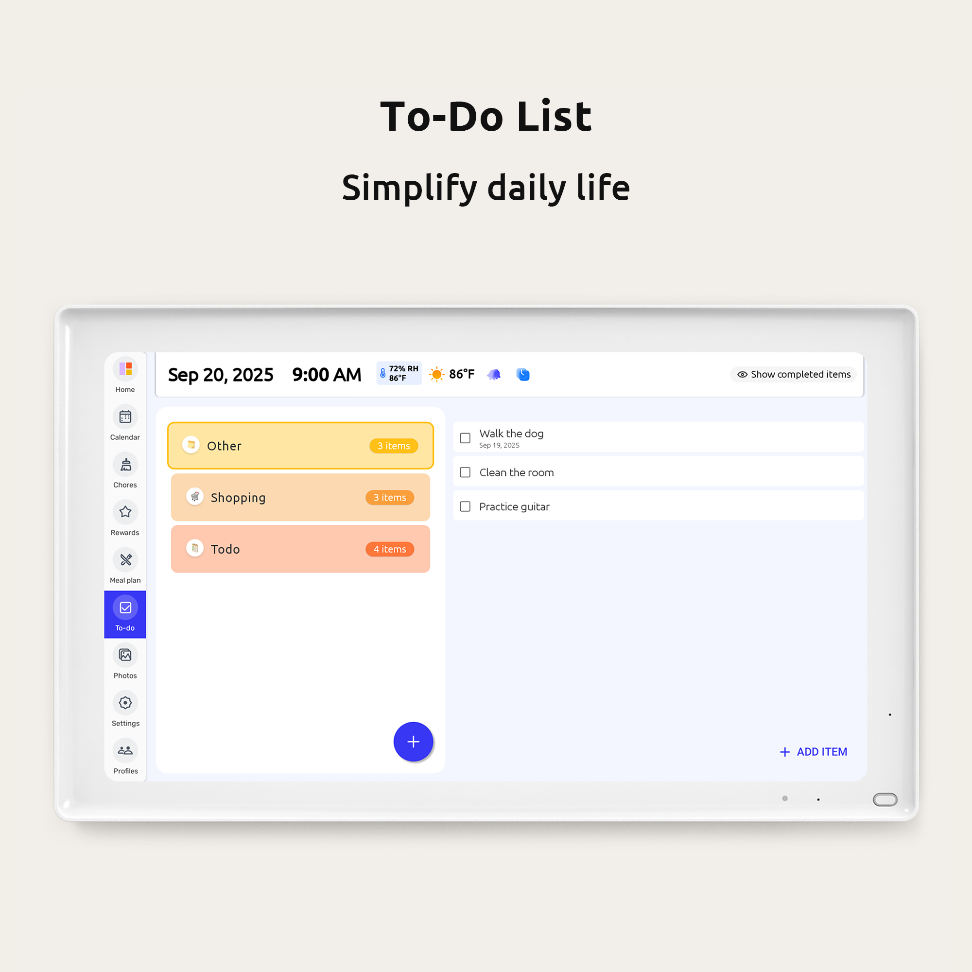 Everblog 21.5" Digital Calendar