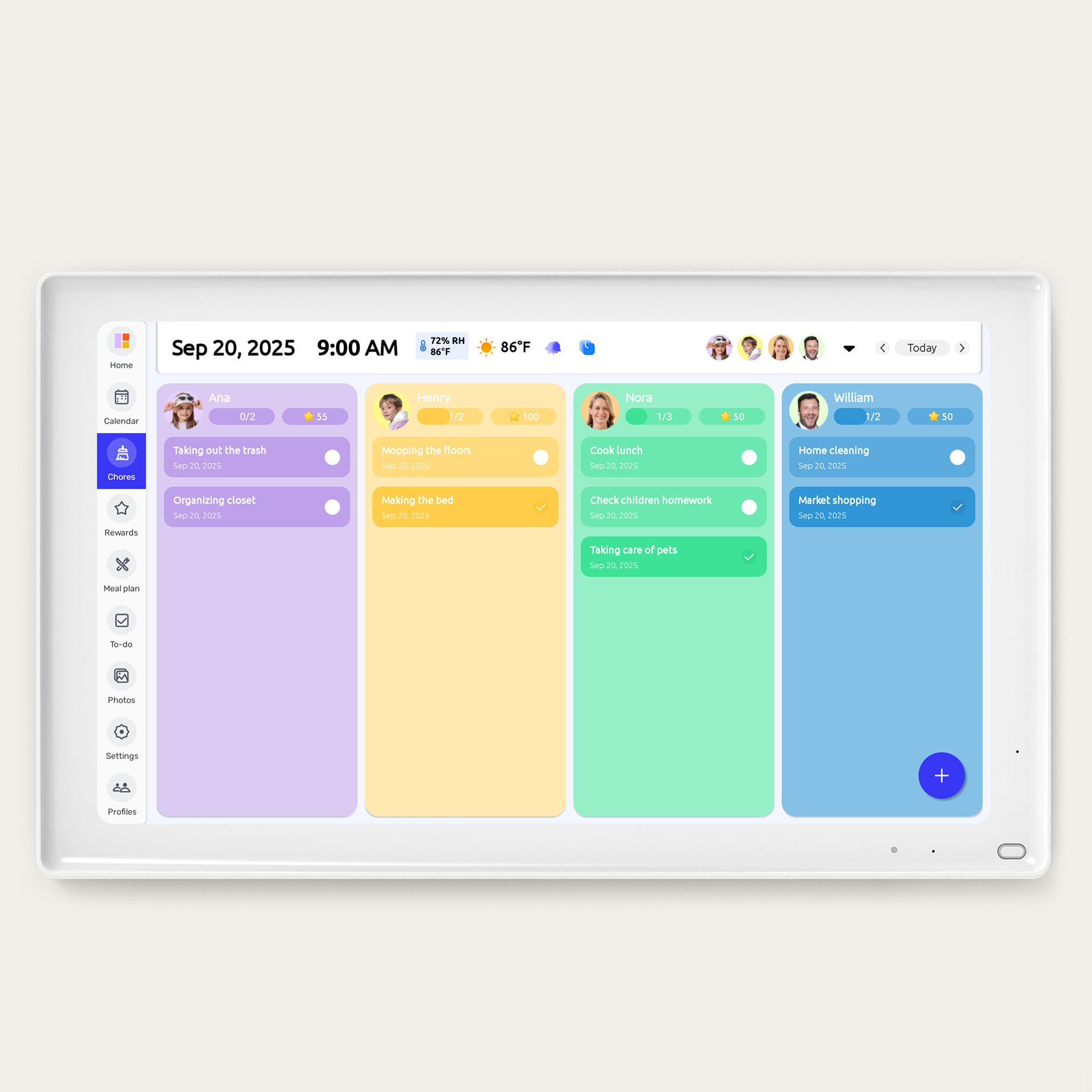 Everblog 21.5" Digital Calendar