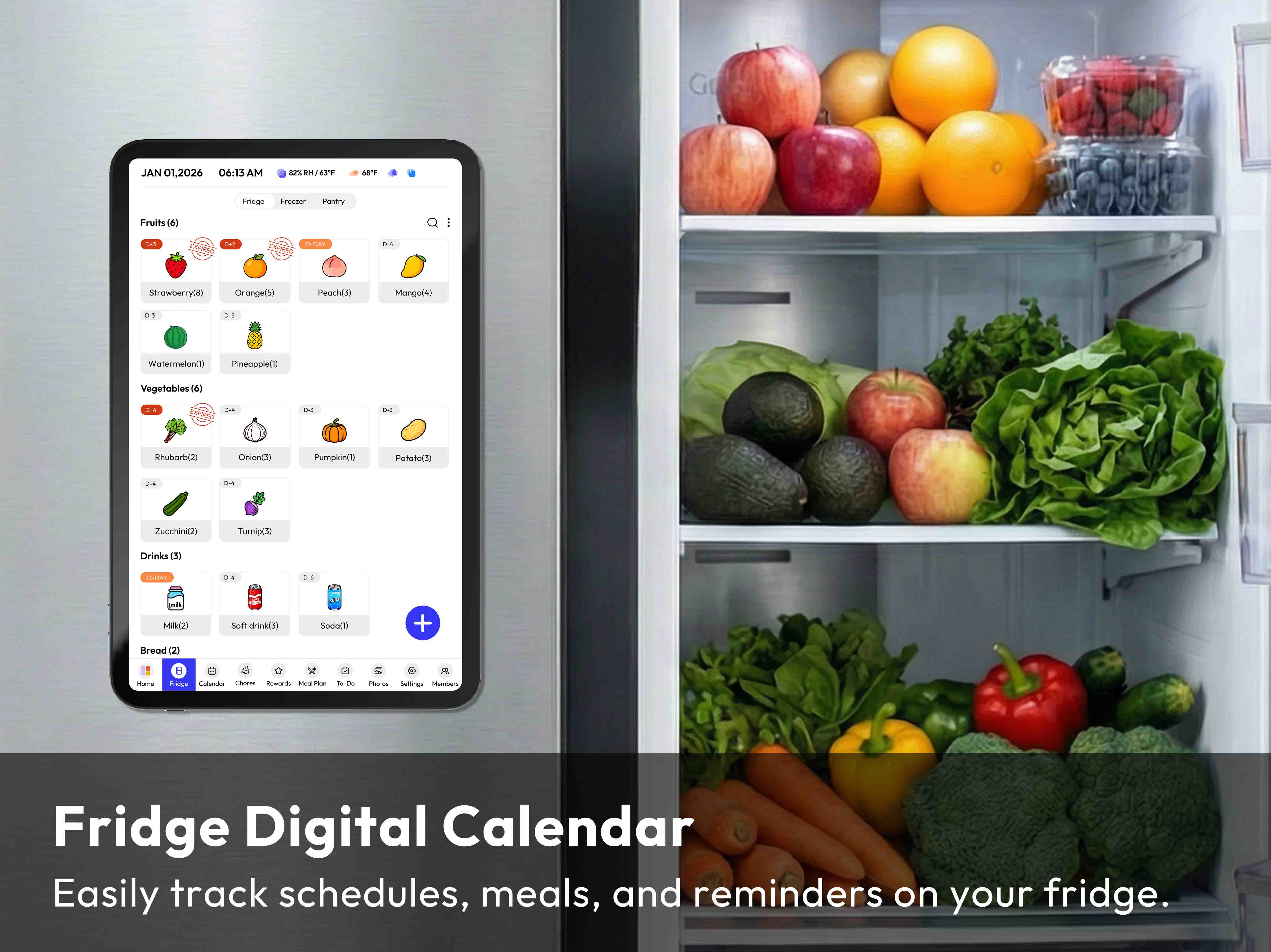 Everblog 13.4" FridgeCal Calendar