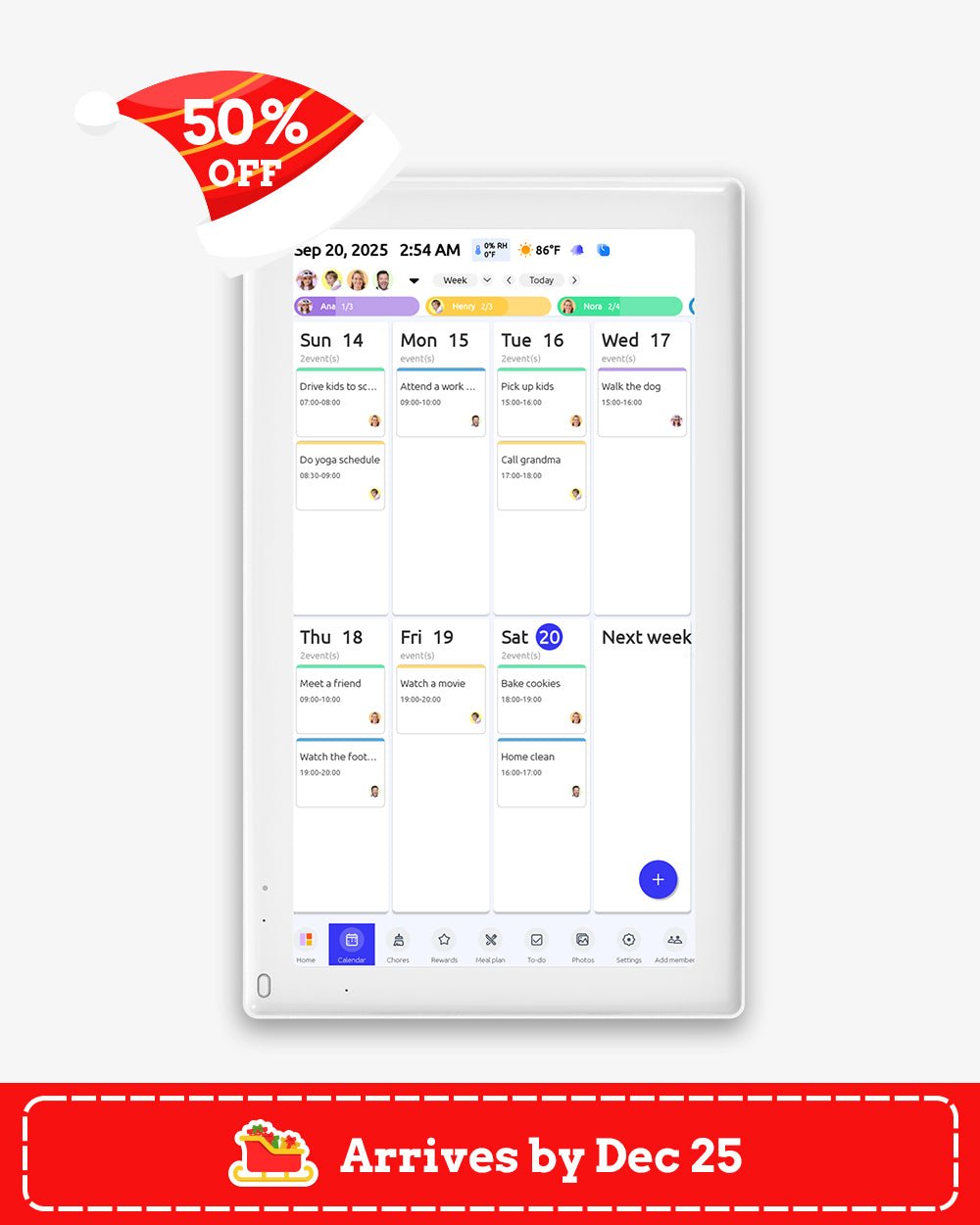 Everblog 21.5" Digital Calendar - Everblog