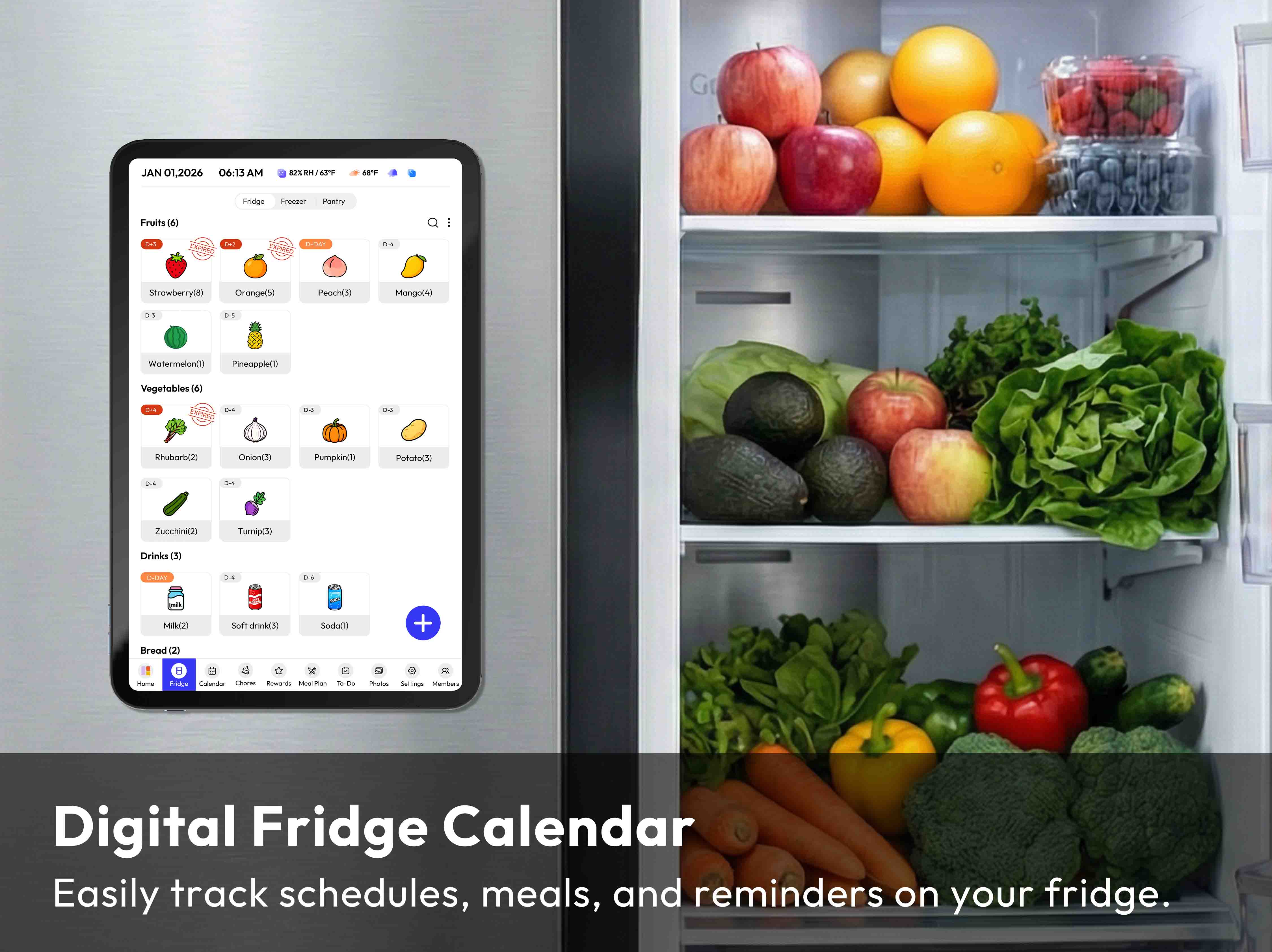 Everblog 13.4" FridgeCal Calendar