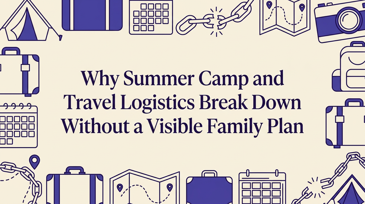 Visible Family Plan for Summer Camp & Travel Logistics