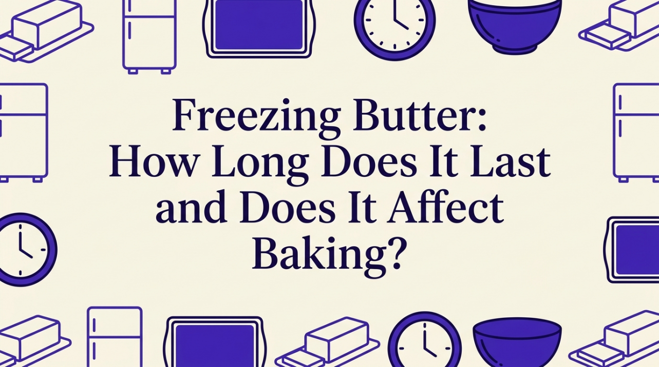 Butter sticks neatly stored in a home freezer drawer