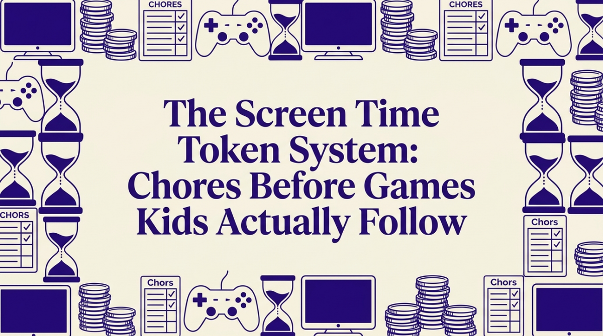 Screen Time Token System: Chores Before Games