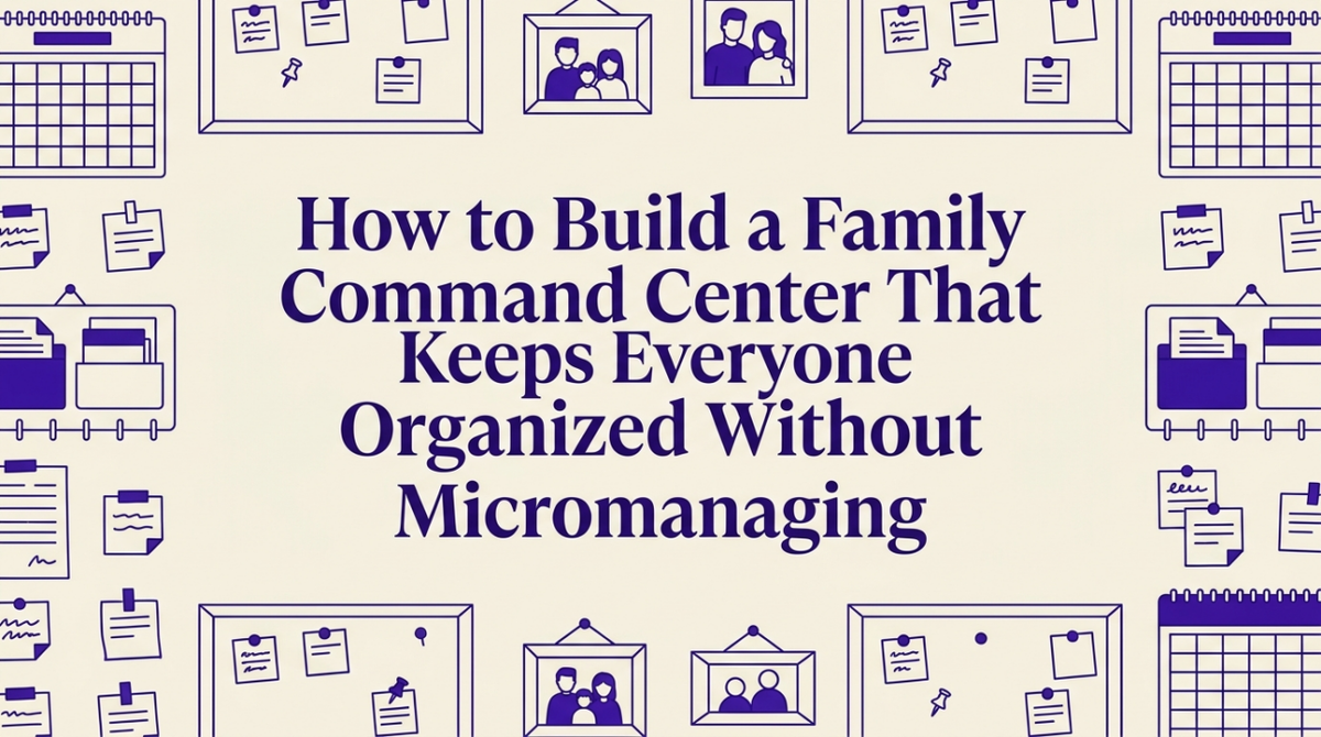 Build a Family Command Center for an Organized Home