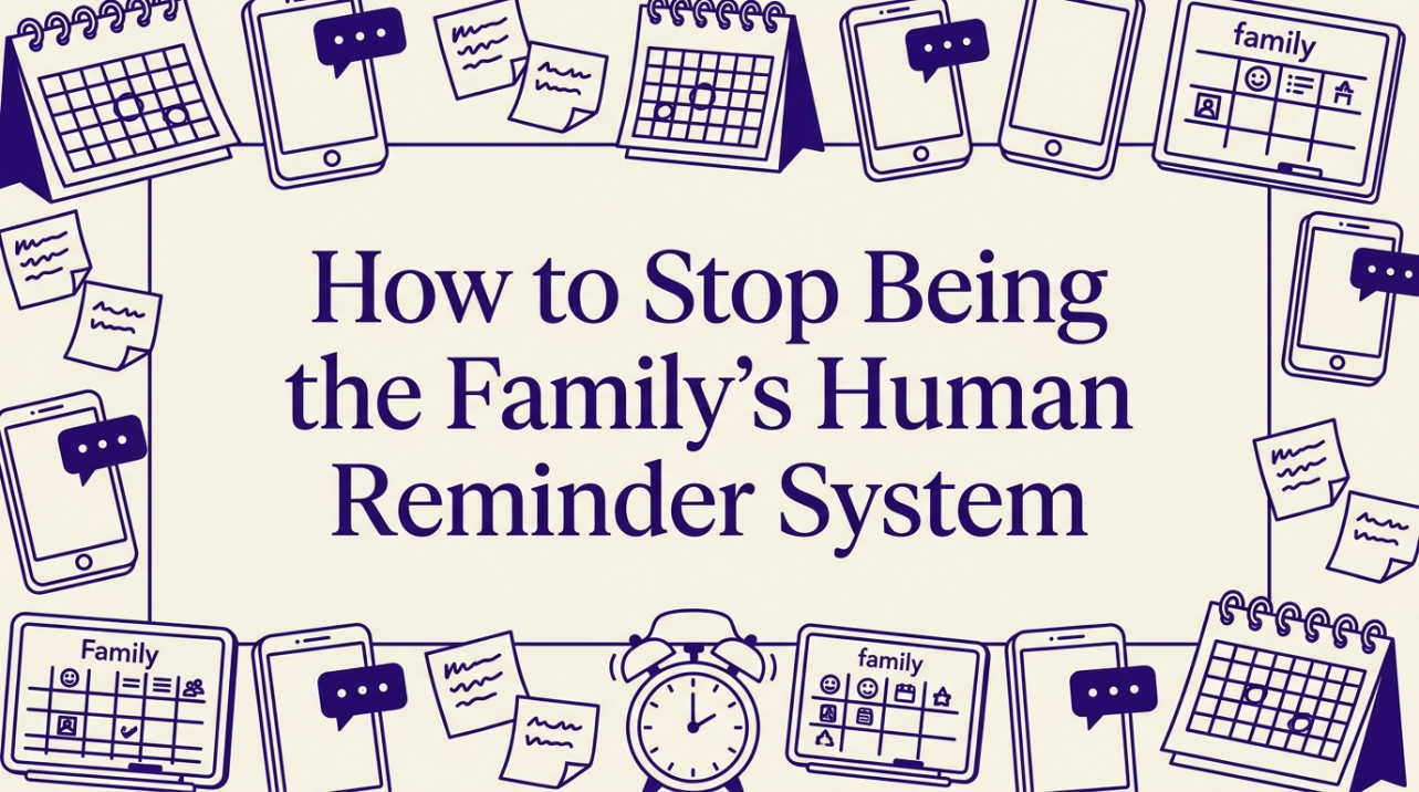 Organized home planning system with shared calendar and task lists