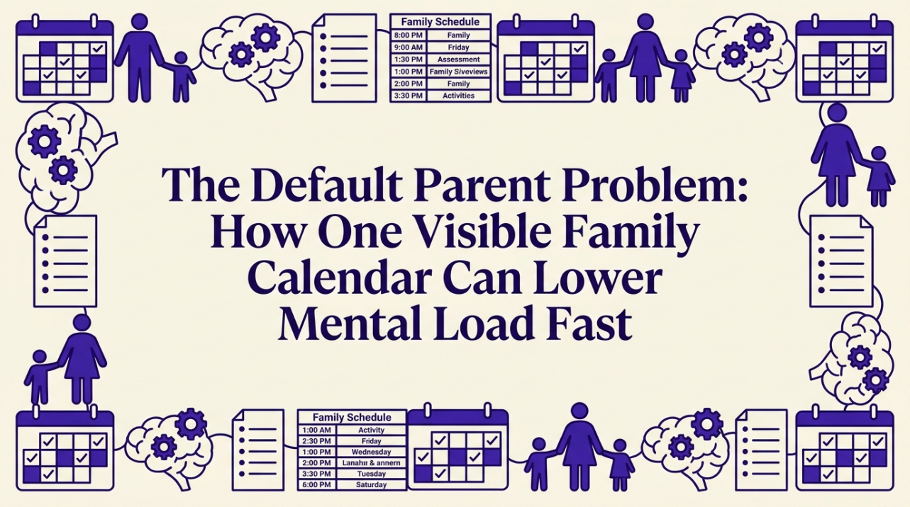 The Default Parent Problem: How One Visible Family Calendar Can Lower Mental Load Fast