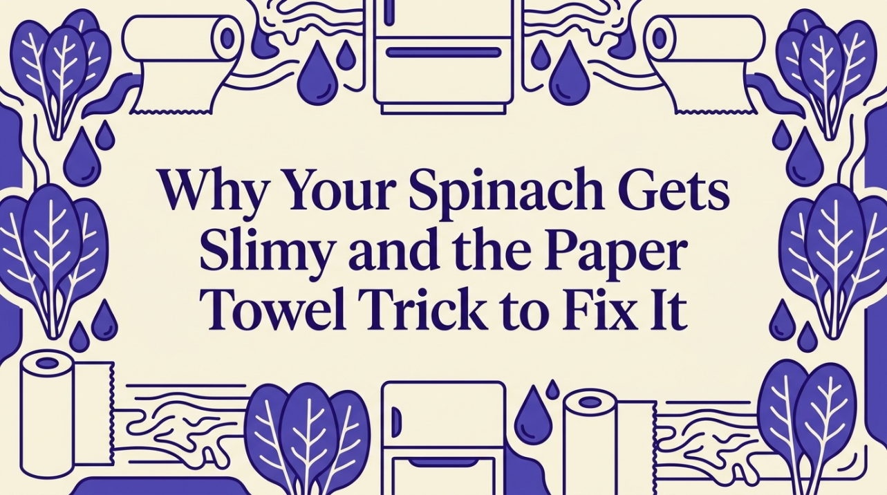 Why Your Spinach Gets Slimy and the Paper Towel Trick to Fix It