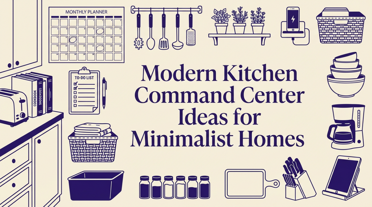 Modern Kitchen Command Center Ideas for Minimalist Homes