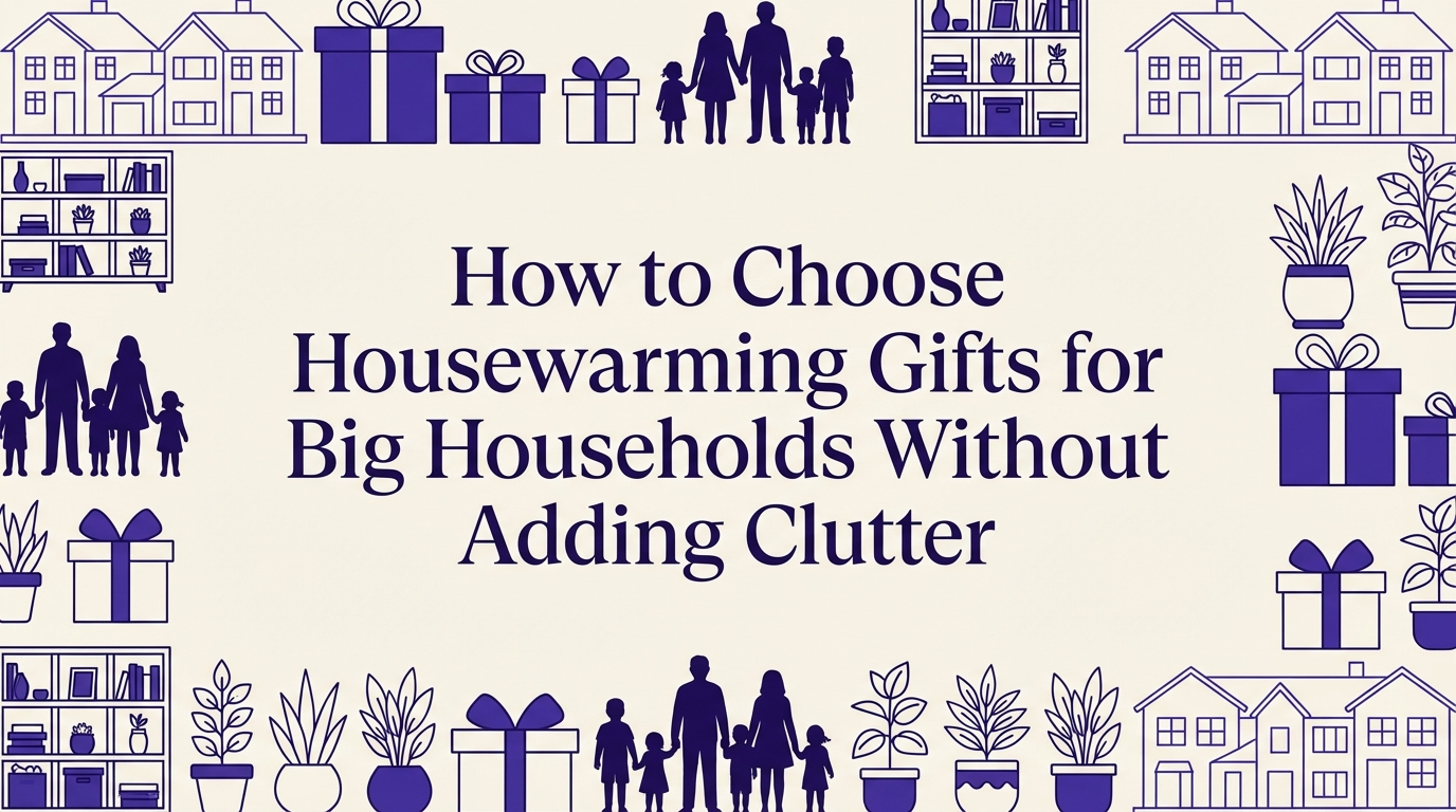 How to Choose Housewarming Gifts for Big Households Without Adding Clutter