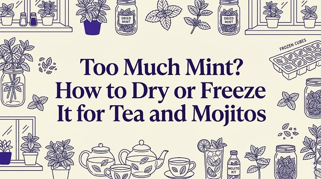 Too Much Mint? How to Dry or Freeze It for Tea and Mojitos