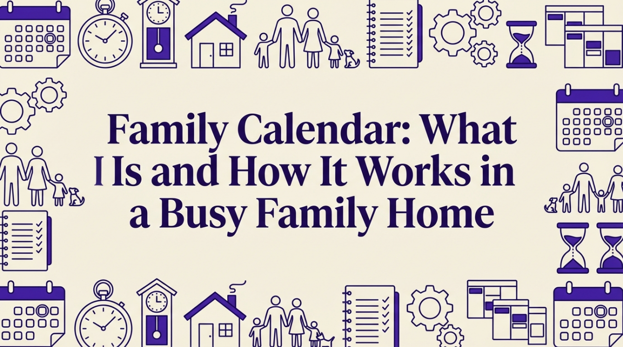 Family Calendar: What It Is and How It Works in a Busy Family Home