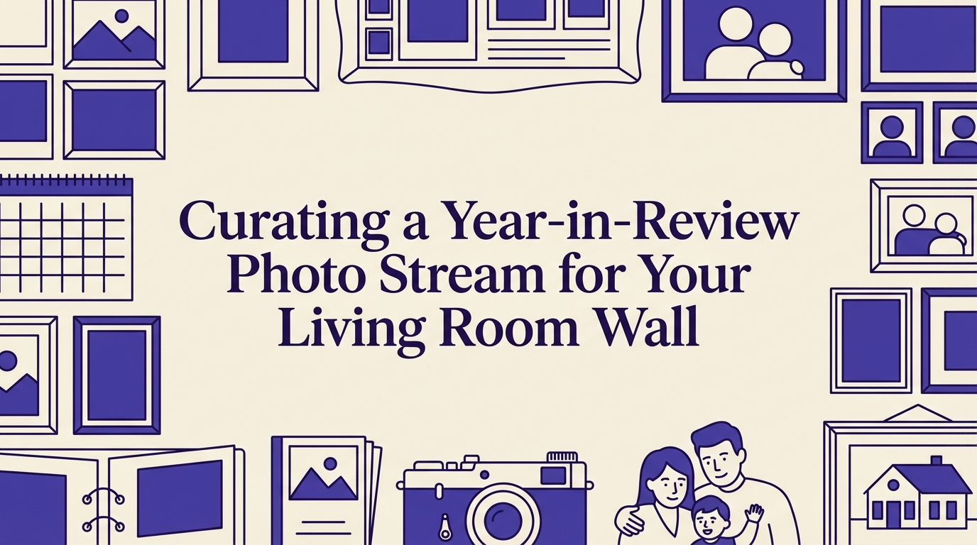 Curating a Year-in-Review Photo Stream for Your Living Room Wall