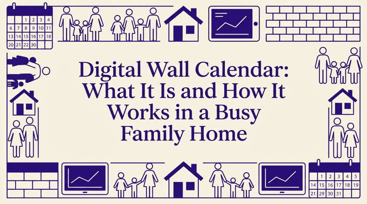 Digital Wall Calendar: What It Is and How It Works in a Busy Family Home