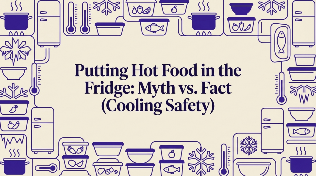 Putting Hot Food in the Fridge: Myth vs. Fact (Cooling Safety)
