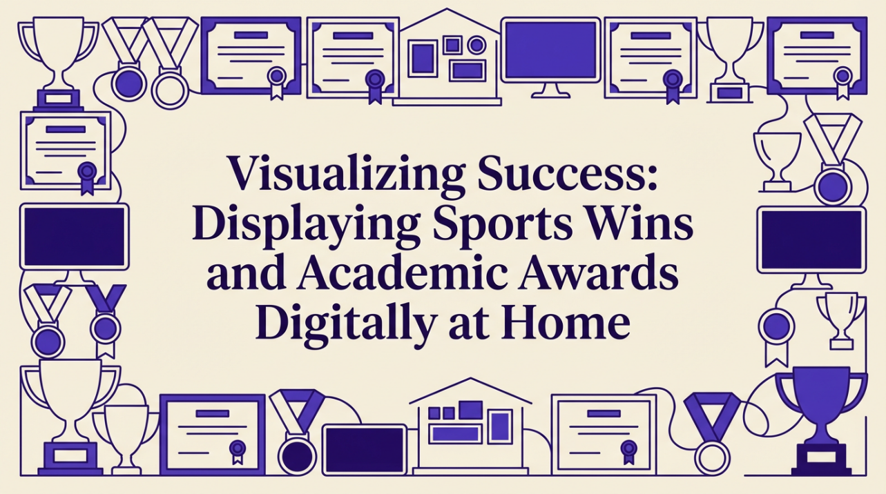 Visualizing Success: Displaying Sports Wins and Academic Awards Digitally at Home