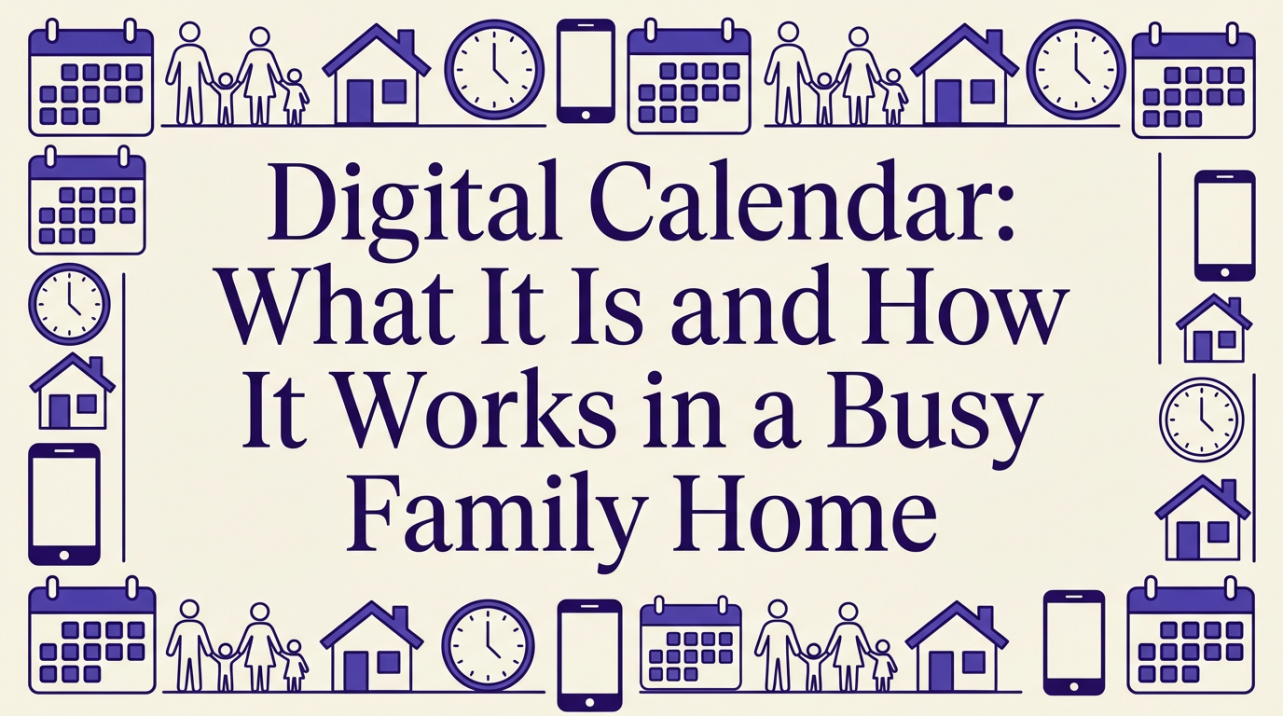 Digital Calendar: What It Is and How It Works in a Busy Family Home