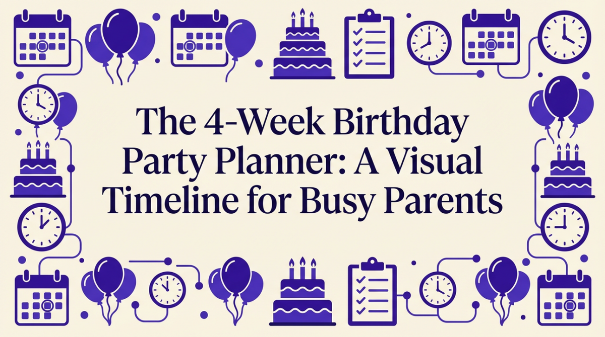 Birthday Party Planner: A 4-Week Timeline for Parents