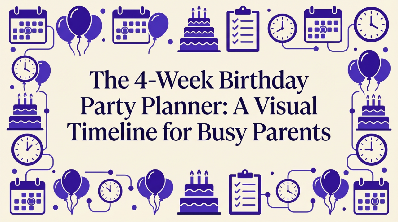 The 4-Week Birthday Party Planner: A Visual Timeline for Busy Parents