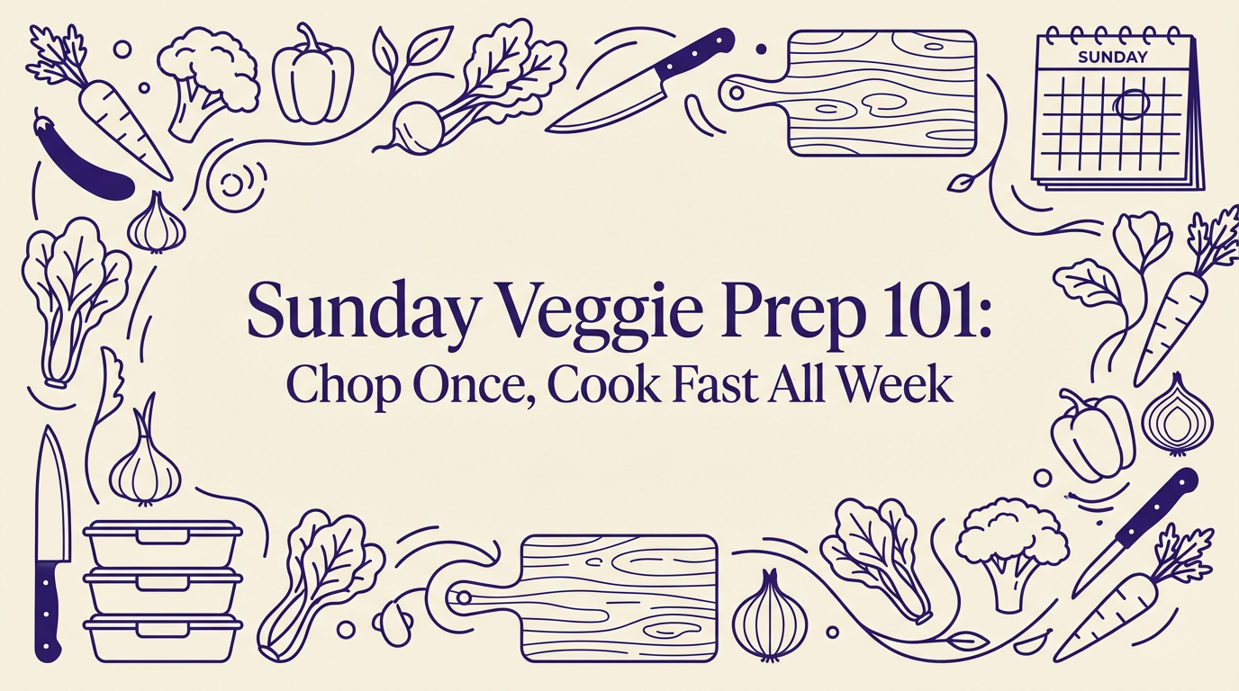 Sunday Veggie Prep 101: Chop Once, Cook Fast All Week