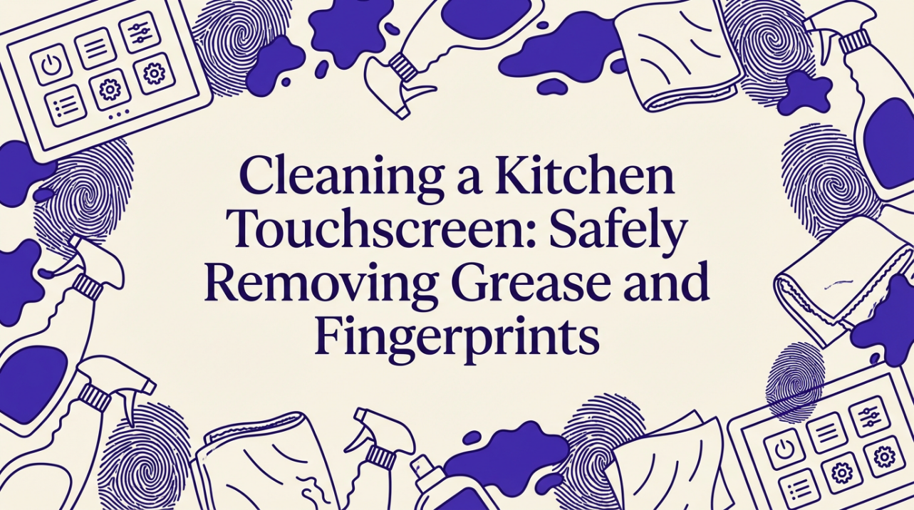Cleaning a Kitchen Touchscreen: Safely Removing Grease and Fingerprints
