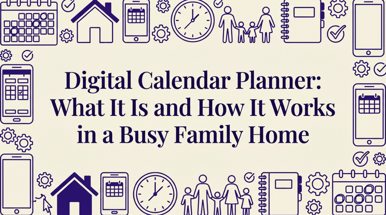 Digital Calendar Planner: What It Is and How It Works in a Busy Family Home